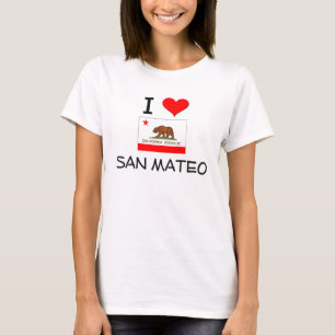 Camiseta Eu amo SAN MATEO Califórnia