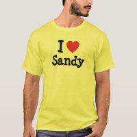 Eu amo Sandy coração personalizado