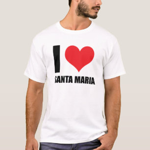 Camiseta Eu amo Santa Maria