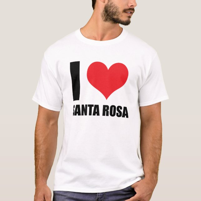 Camiseta Eu amo Santa Rosa (Frente)