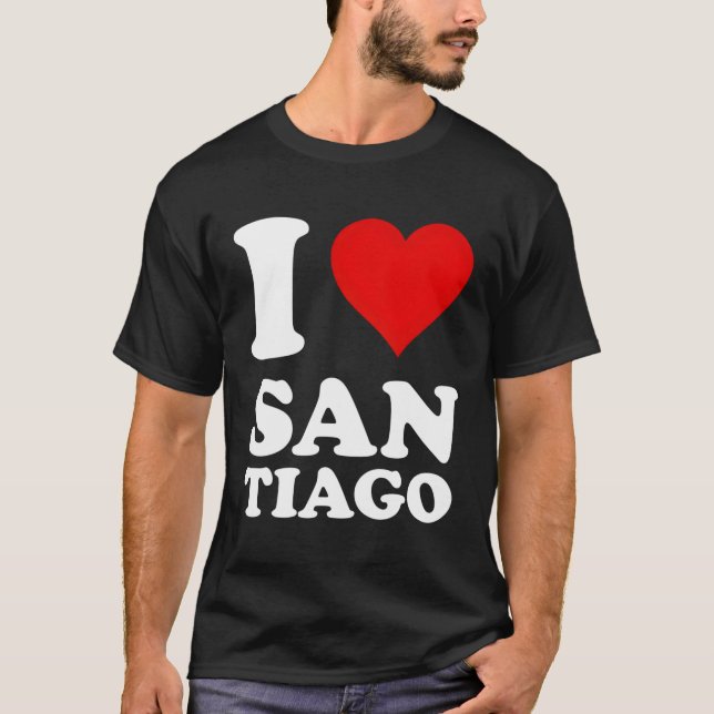 Camiseta Eu Amo Santiago (Frente)