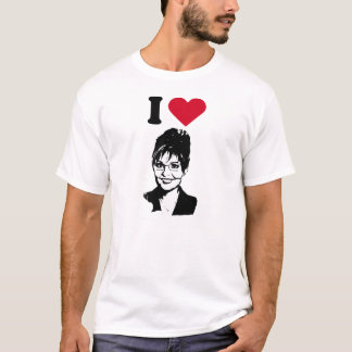 Camiseta Eu amo Sarah Palin