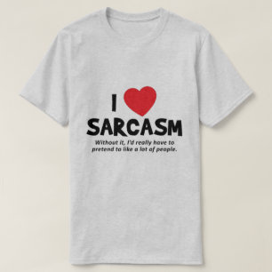 Camiseta Eu amo sarcasmo