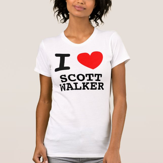 Camiseta Eu Amo Scott Walker (Frente)