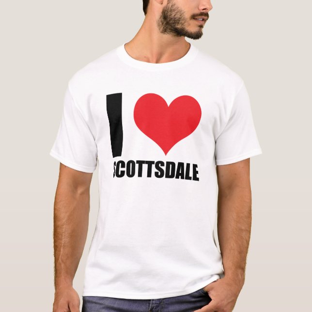 Camiseta Eu amo Scottsdale (Frente)