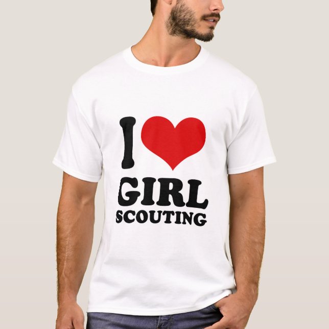 Camiseta Eu amo scouting da menina (Frente)