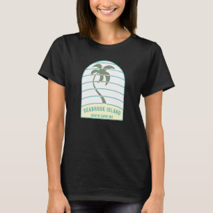 Camiseta Eu Amo Seabrook Island South Carolina Palm Tree Sc
