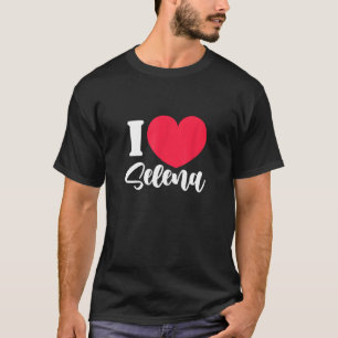 Camiseta Eu Amo Selena Nome Apelido Alias Dia de os namorad