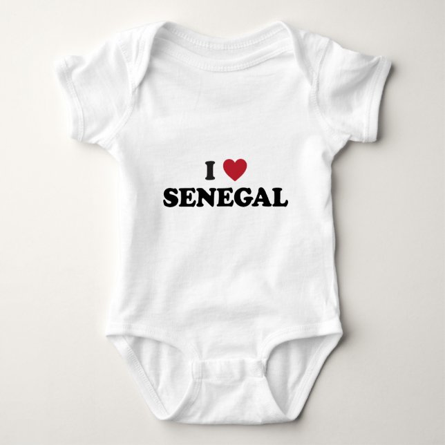 Camiseta Eu amo Senegal (Frente)