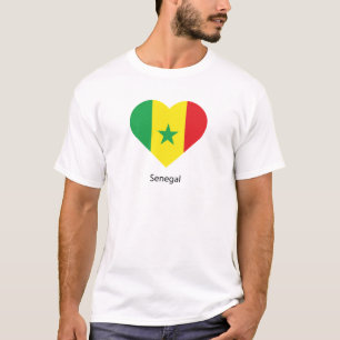 Camiseta Eu amo Senegal