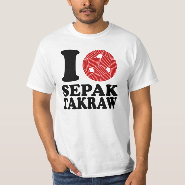 Camiseta Eu amo Sepak Takraw (Frente)