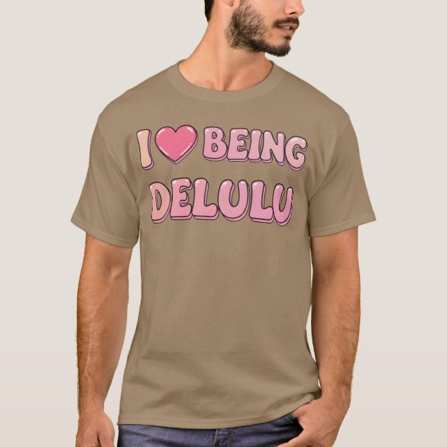 Camiseta Eu amo ser amiga delulu (Frente)