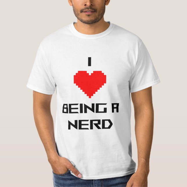 Camiseta Eu Amo Ser Nerd (Frente)