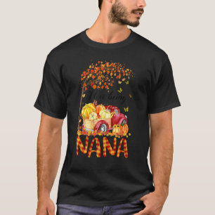 Camiseta Eu Amo Ser Uma Nana Abóbora Caminhão Outono Dia de