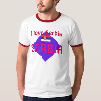 Camiseta Eu amo Serbia