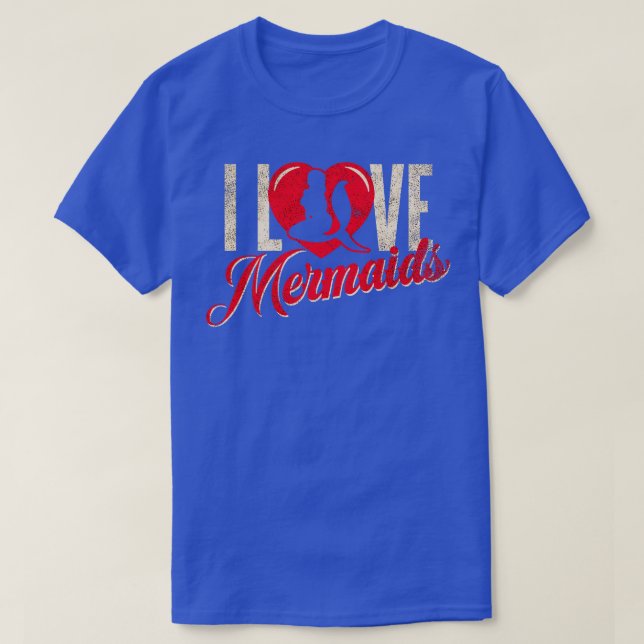 Camiseta Eu amo sereias 1 (Frente do Design)