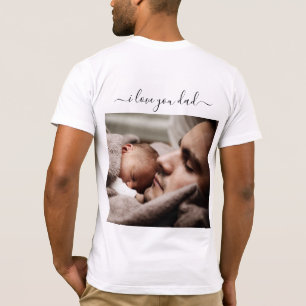Camiseta Eu Amo Seu Pai - Foto Personalizada E Texto - Para