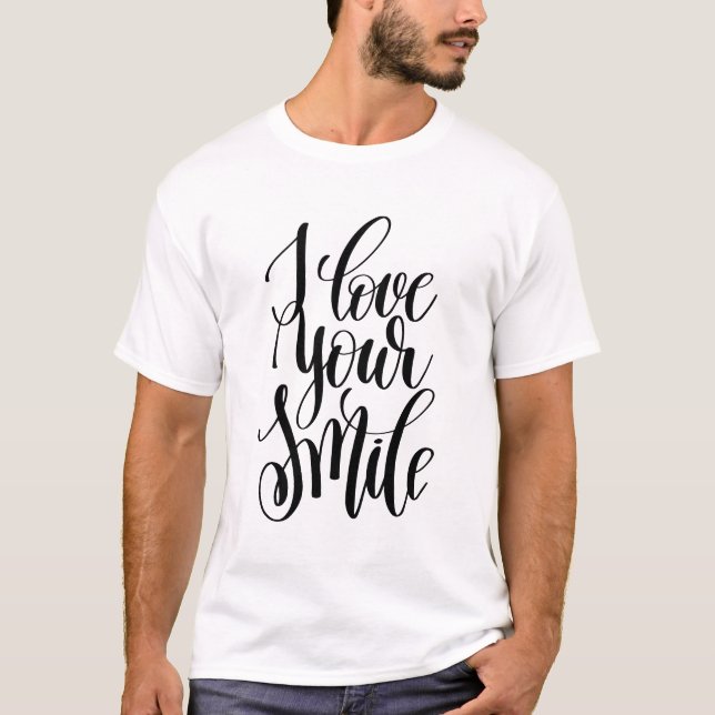 Camiseta Eu Amo Seu Sorriso (Frente)