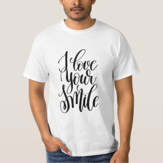 Camiseta Eu Amo Seu Sorriso