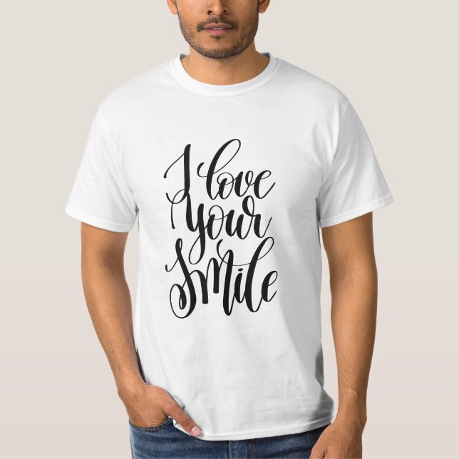 Camiseta Eu Amo Seu Sorriso (Frente)