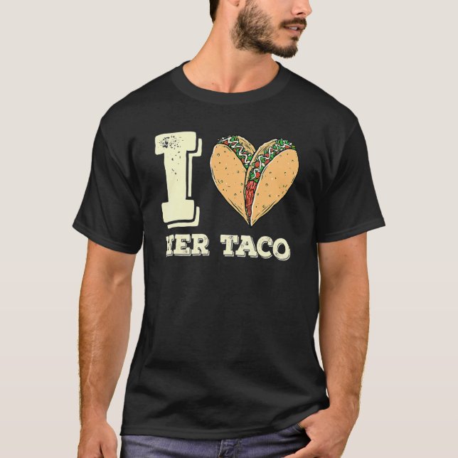 Camiseta Eu Amo Seu Taco Correspondendo Casal Cinco De Mayo (Frente)