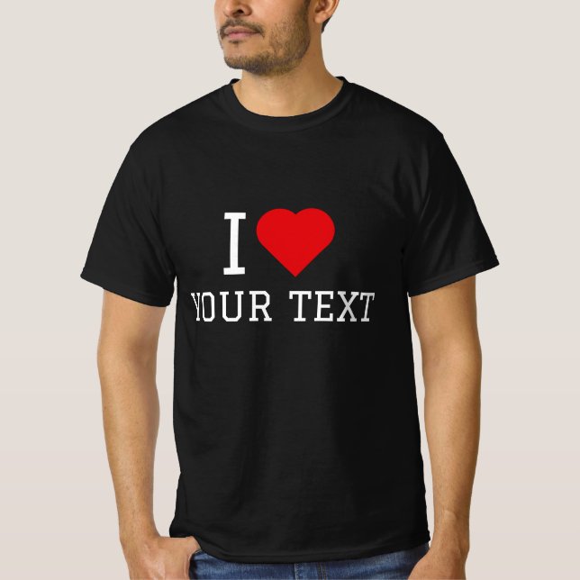 Camiseta Eu Amo Seu Texto (Frente)
