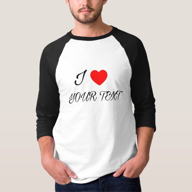 Camiseta Eu amo seu texto (Frente)
