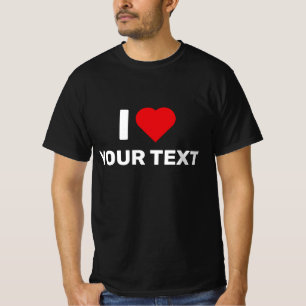 Camiseta Eu Amo Seu Texto