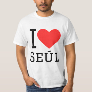 Camiseta Eu amo Seúl