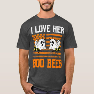 Camiseta Eu Amo Seus Casais De Abelhas Boo Figurino De Hall