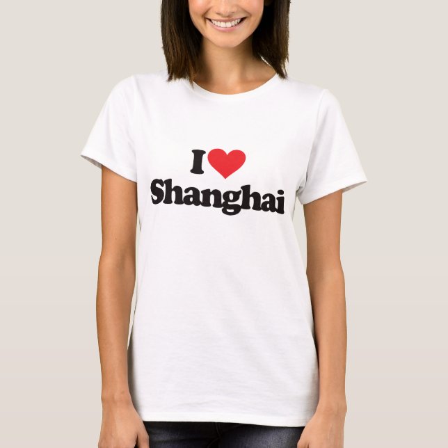 Camiseta Eu amo Shanghai (Frente)