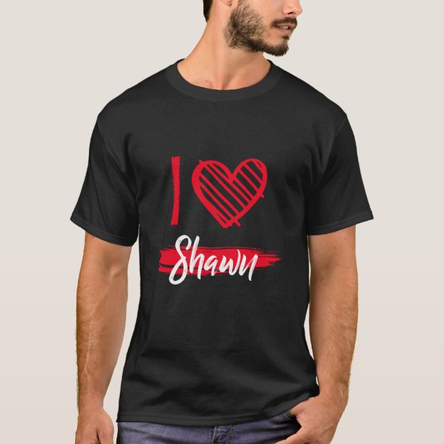 Camiseta Eu Amo Shawn Eu Adoro Shawn (Frente)