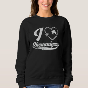 Camiseta Eu Amo Shenanigans Engraçado Rua Irlandesa Santa P