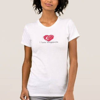 Camiseta Eu amo Singapura
