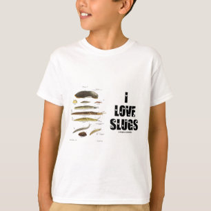 Camiseta Eu amo Slugs (naturalista/natureza)