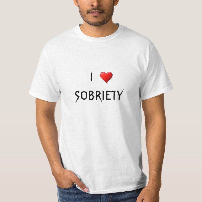 Camiseta Eu Amo Sobriedade (Frente)