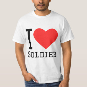 Camiseta Eu amo soldado