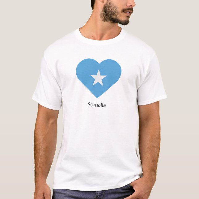 Camiseta Eu amo Somália (Frente)