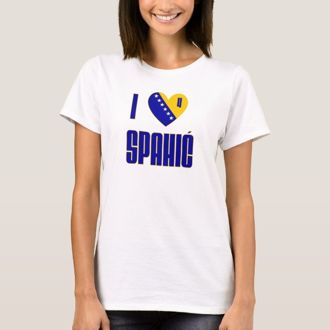 Camiseta Eu amo Spahic (Frente)