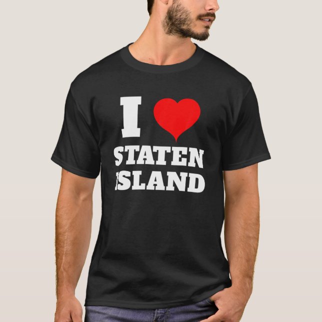 Camiseta Eu Amo Staten Island (Frente)