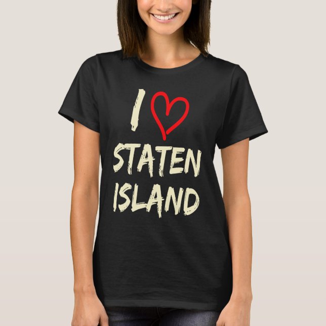 Camiseta Eu Amo Staten Island (Frente)