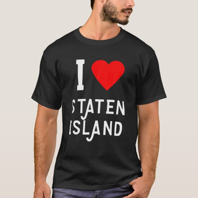 Camiseta Eu Amo Staten Island (Frente)