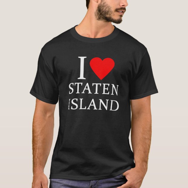 Camiseta Eu Amo Staten Island (Frente)