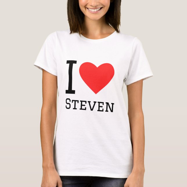 Camiseta Eu amo Steven (Frente)