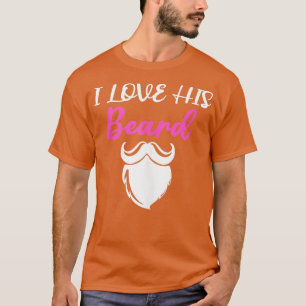 Camiseta Eu Amo Sua Barba Engraçada Presente para Amantes d