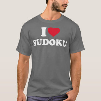 Camiseta Eu amo Sudoku