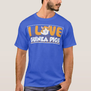 Camiseta Eu Amo Suínos Guiné Pig Lover Pet Animal Cut