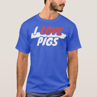 Camiseta Eu Amo Suínos Premium3043