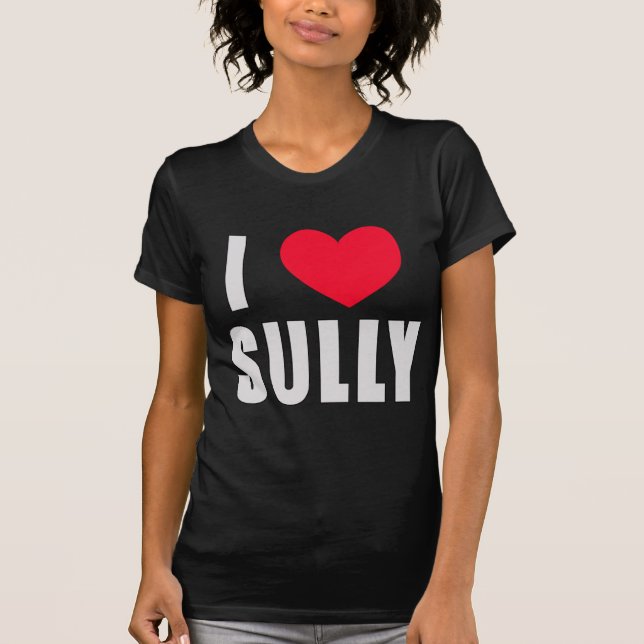 Camiseta Eu amo Sully o CORAÇÃO de I Sully (Frente)