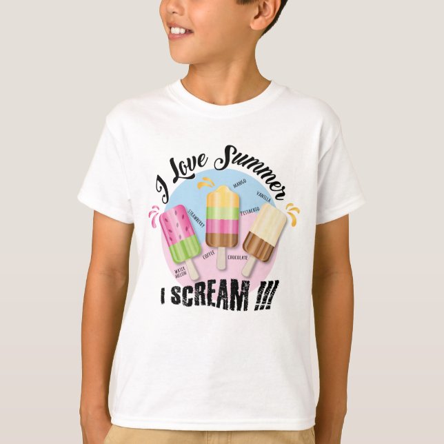 Camiseta Eu amo Summer - Eu Gritar!!! (Frente)